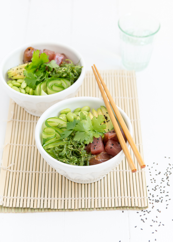 poke bowl met tonijn