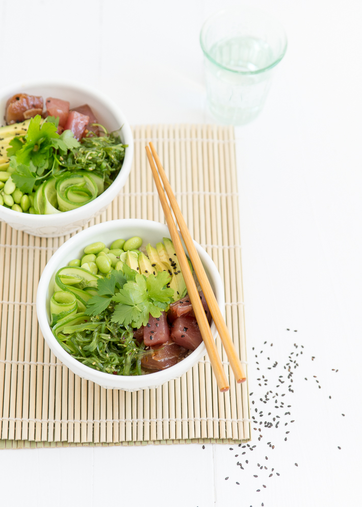 poke bowl met tonijn