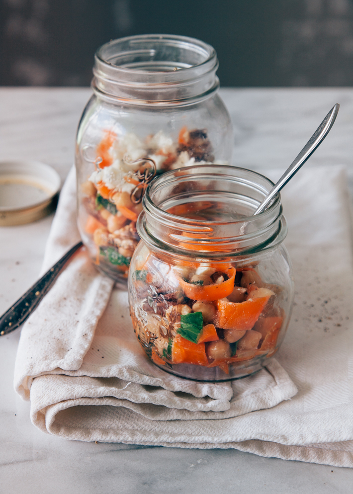 salade met kikkererwten