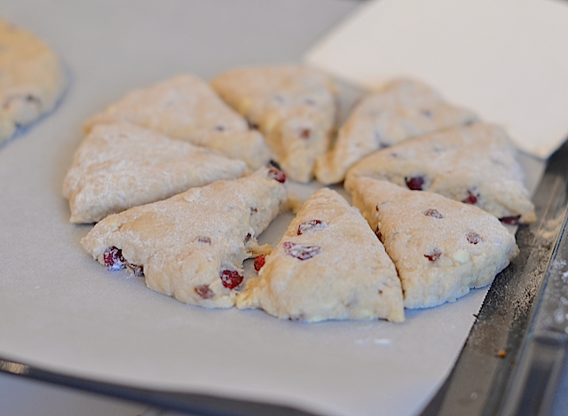 scones met cranberries