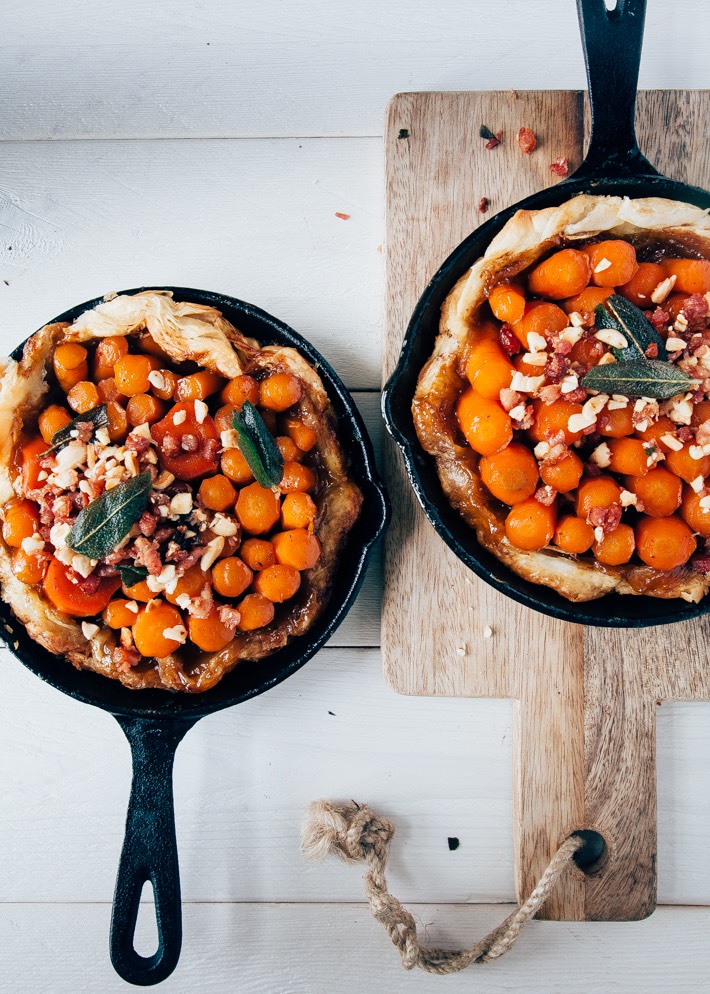 tarte tatin met wortel