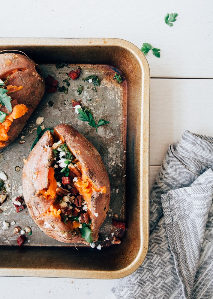 zoete aardappel uit de oven