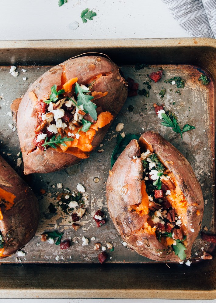 zoete aardappel uit de oven