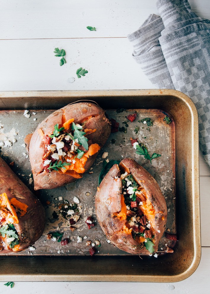 zoete aardappel uit de oven